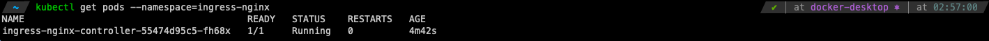 Figure 5 - Ingress with Nginx Ingress Controller | Pod status