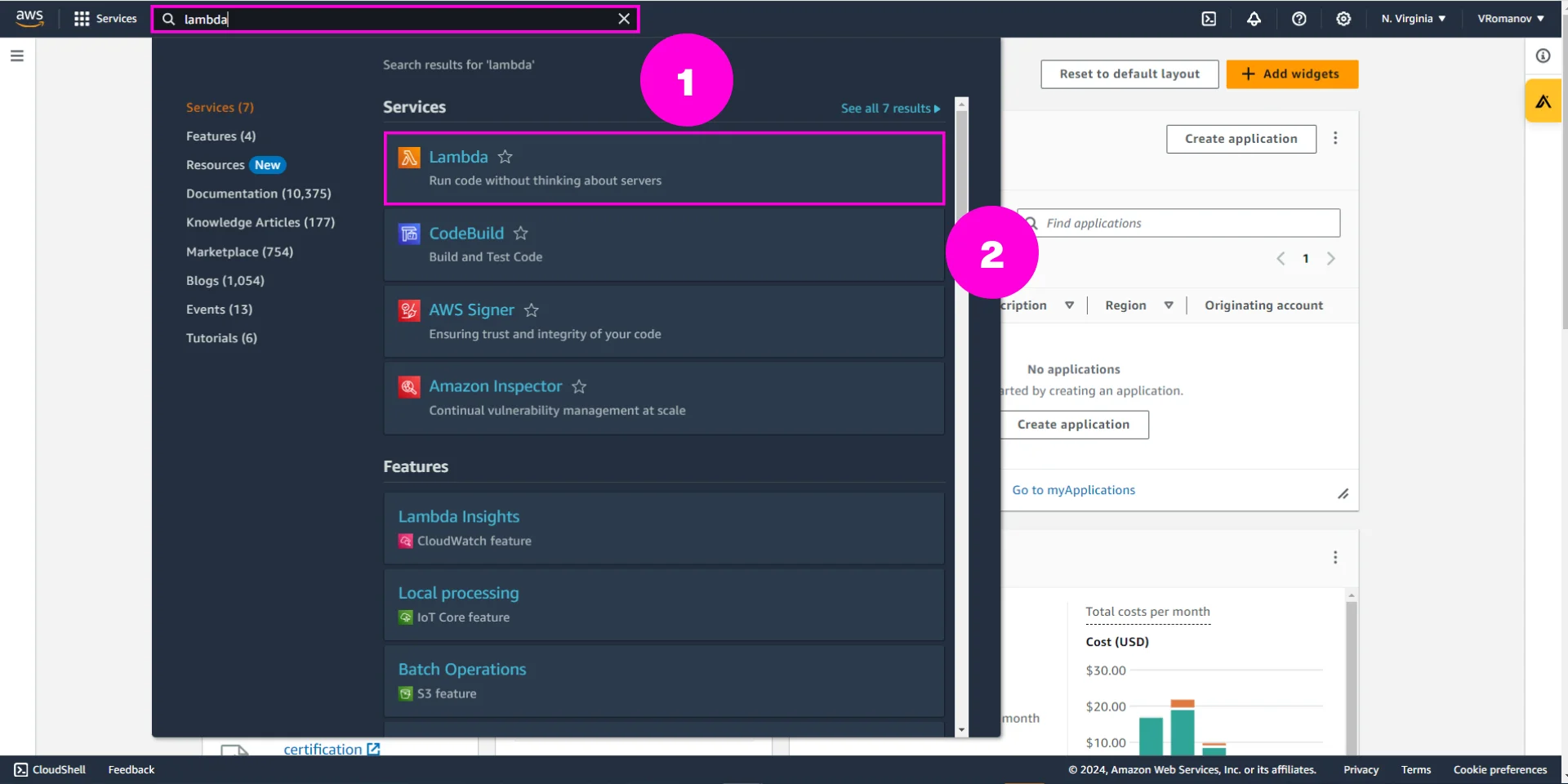 Figure 2 - Serverless Architectures & AWS Lambda Introduction | Navigate to the Lambda Console and Create a New Function
